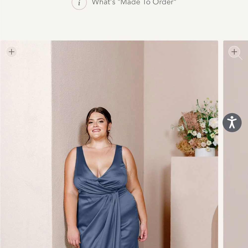 Revelry Blair Dress - Bridesmaid/Formal -  Romantic Blue - Size 12